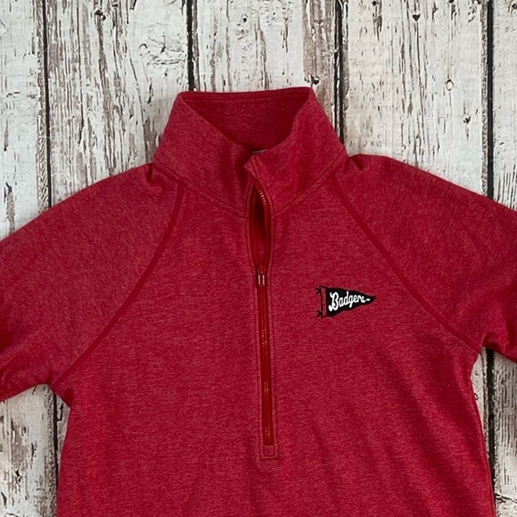 Women's University of Wisconsin Badgers Under Armour Athletic Pullover - Picture 2 of 5